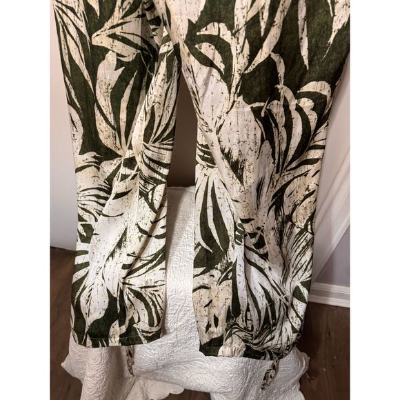 Ralph Lauren Women's Green Palm Leaf Print Jumpsuit Size22W - Picture 12 of 16